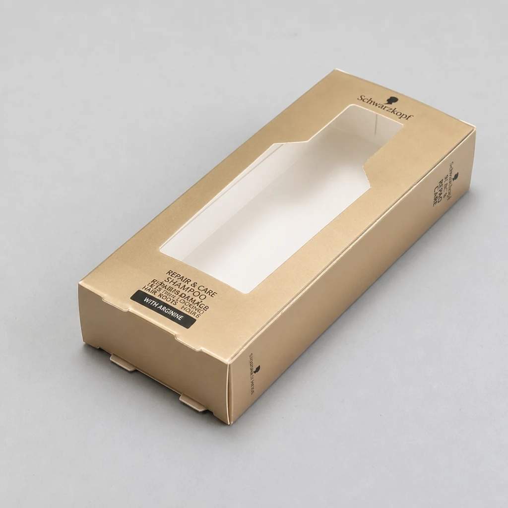 UV printing shampoo box packaging box top angle
