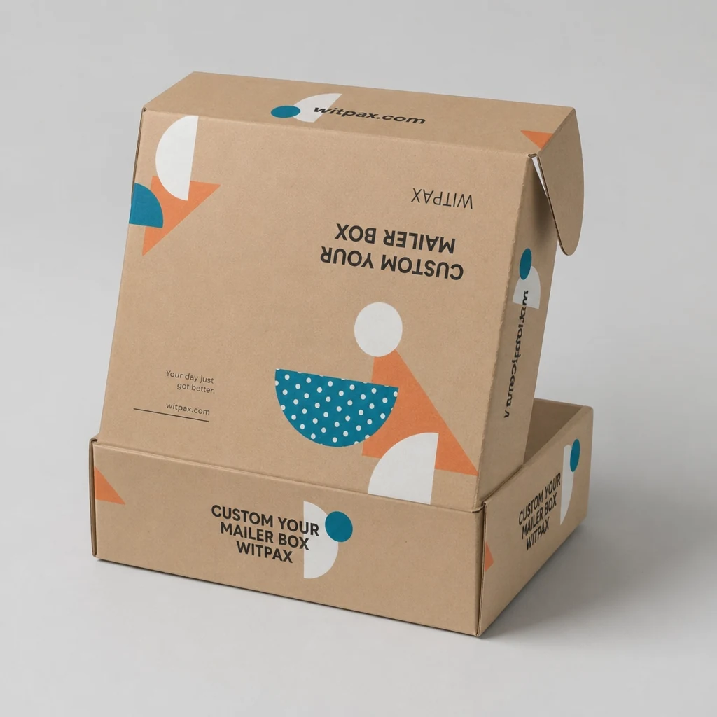 WITPAX Customizable Mailer Box packaging box top angle