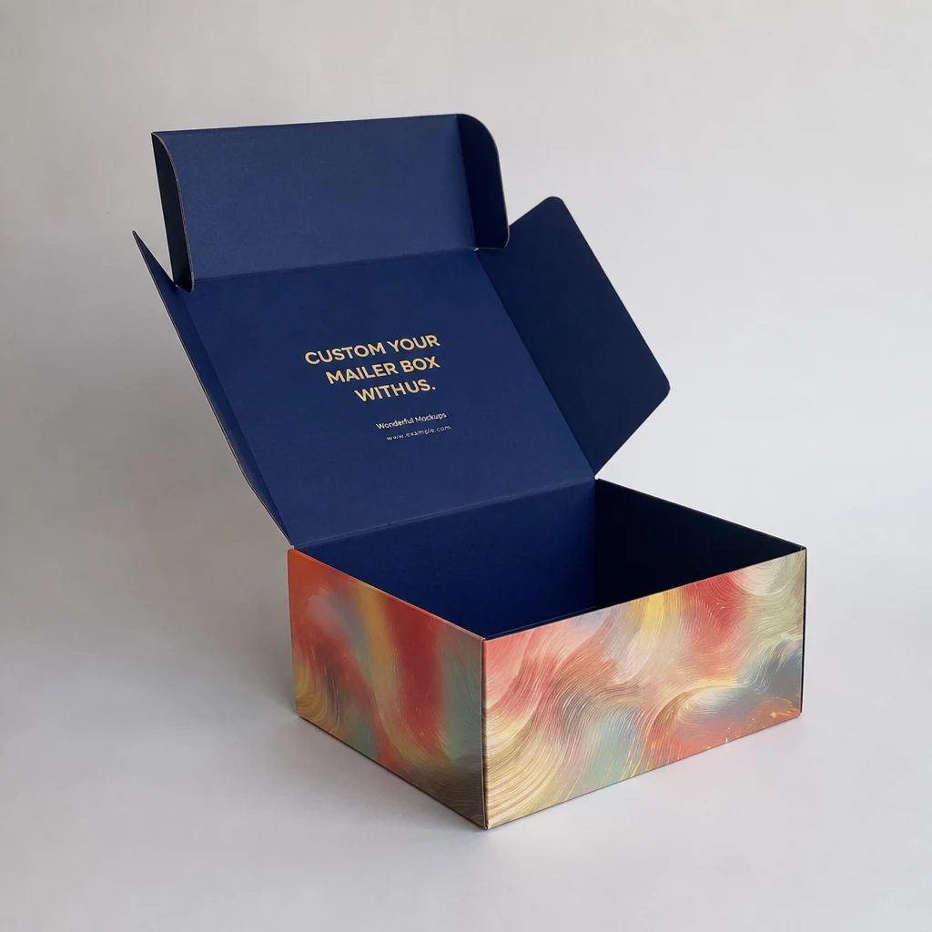 WITPAX Aurora Cube packaging box front angle