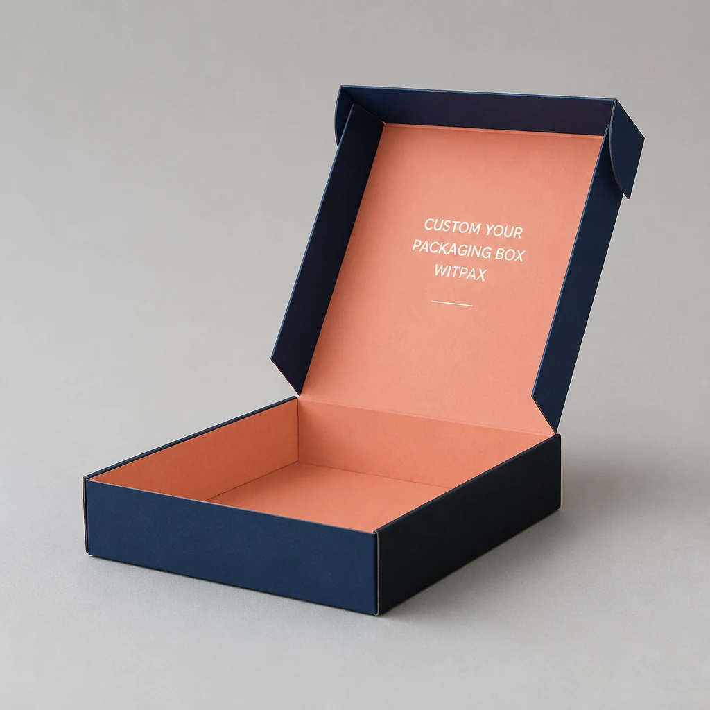 ClassicNavy Foldable Box packaging box front angle