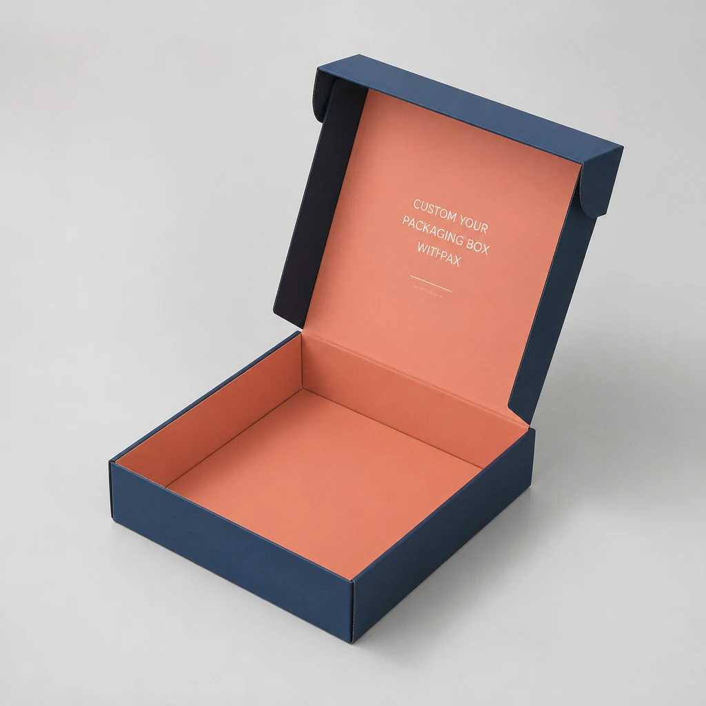 ClassicNavy Foldable Box packaging box top angle