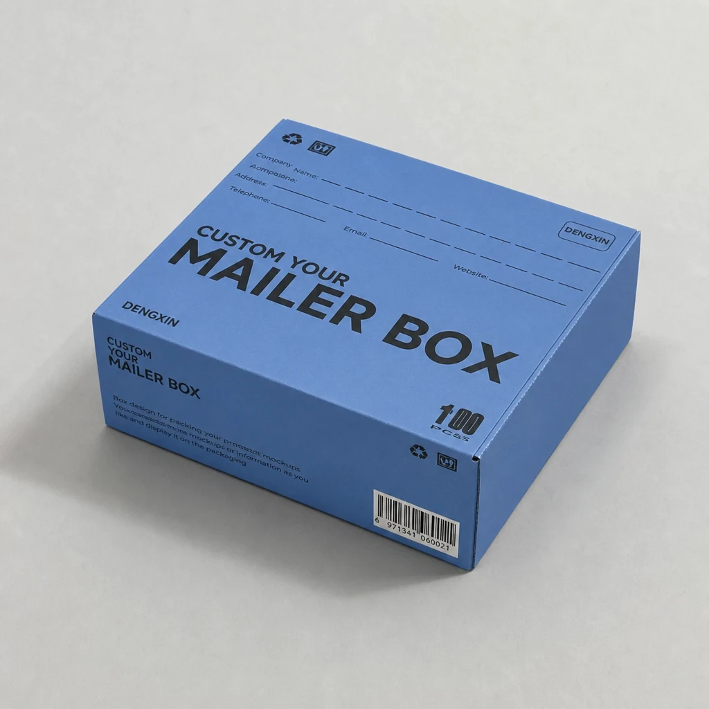 BlueSecure Mailer Box packaging box top angle