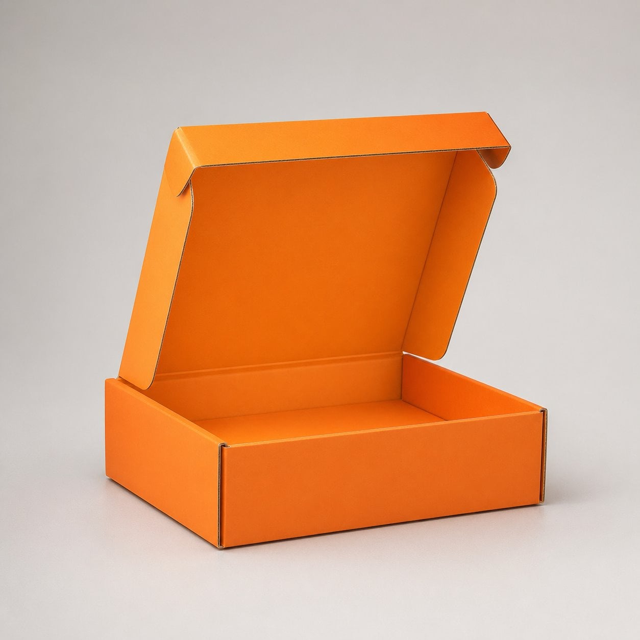 VibrantOrange Mailer Box packaging feature image showing Energetic Arrivals: Sunshine at the Doorstep