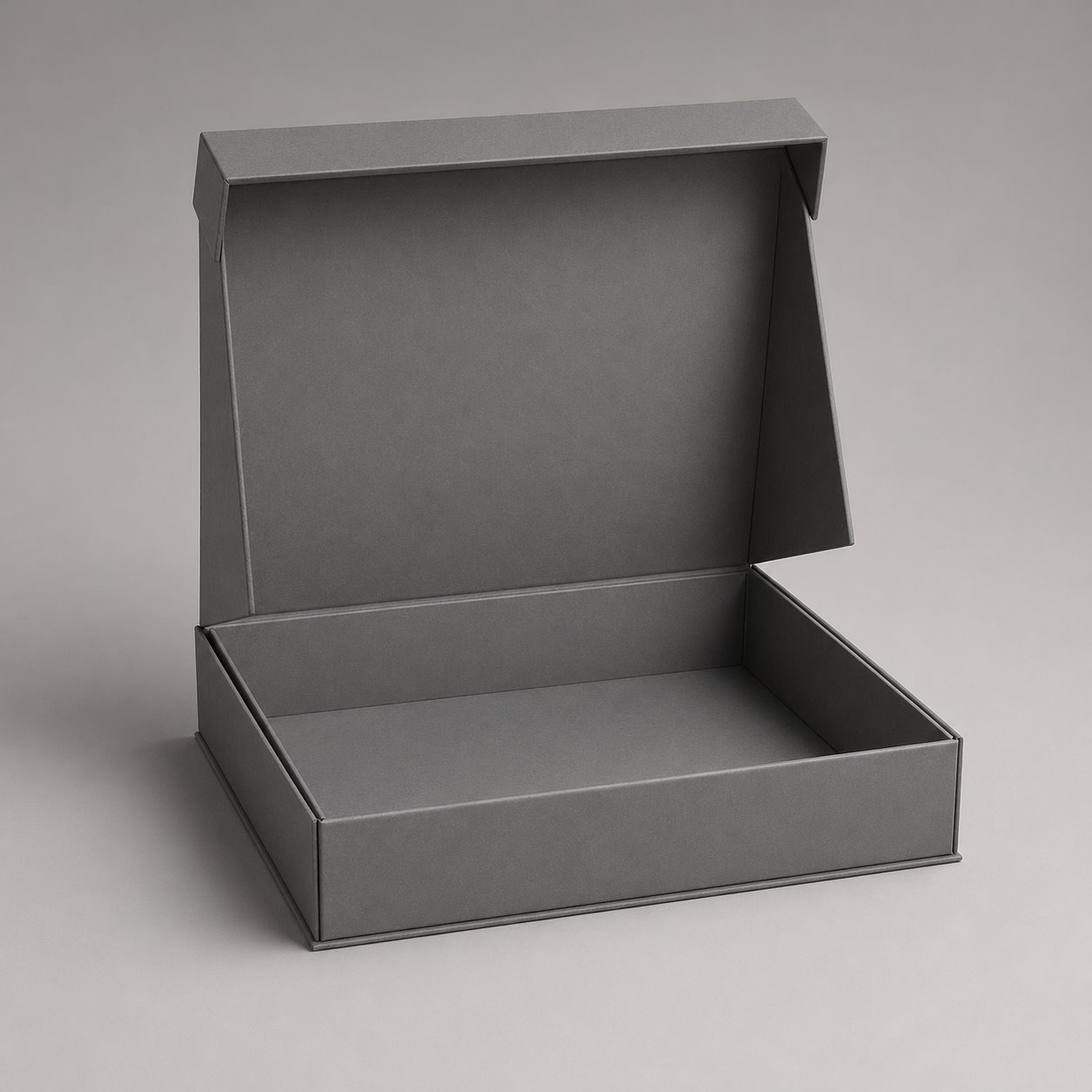 Collapsible grey board rigid boxes type 2 packaging feature image showing Resilient Structure: Invisible Folding Hinges