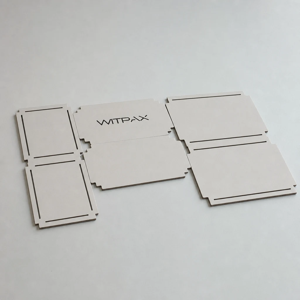 Collapsible grey board rigid boxes type 2 rigid box top angle