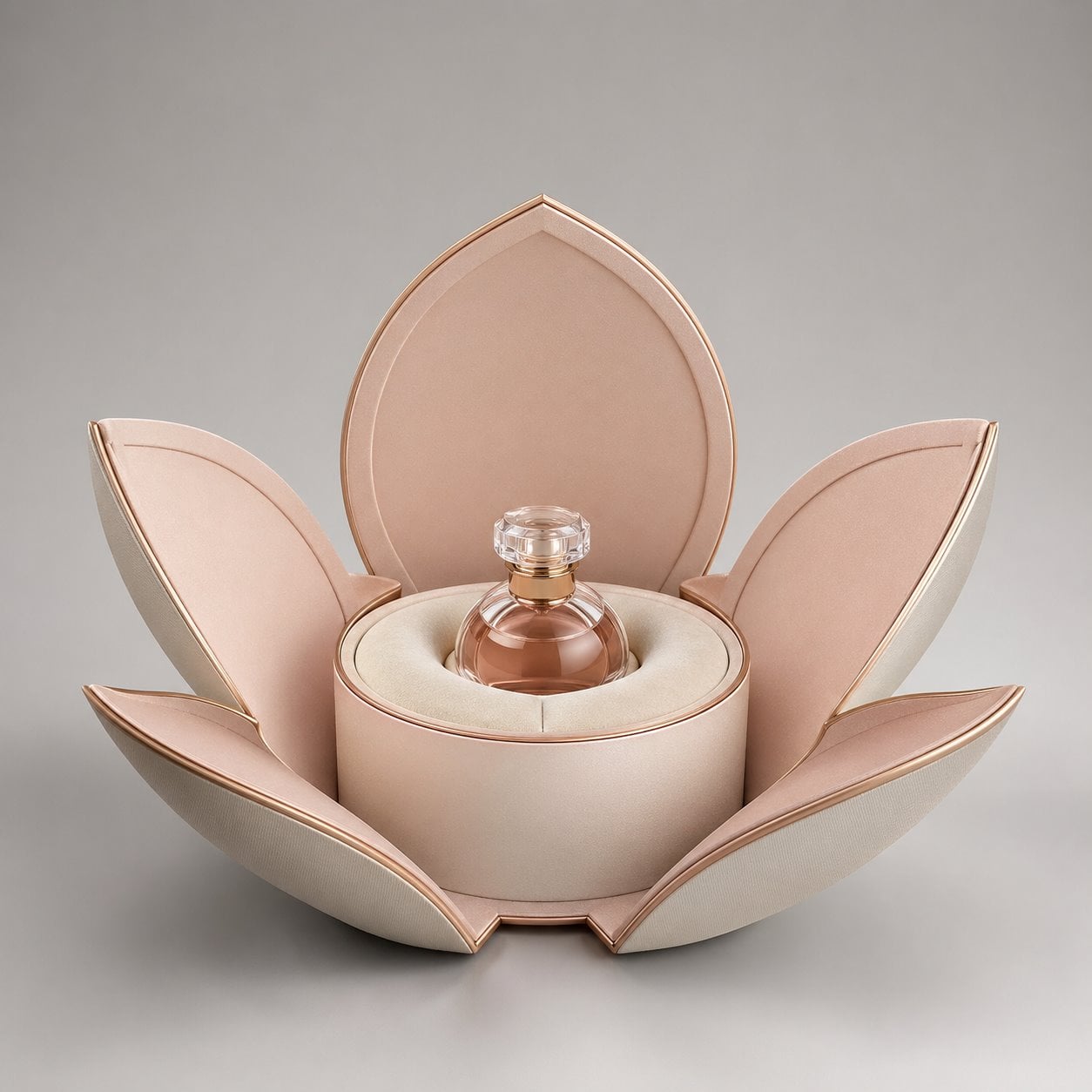 Custom petal shaped rigid boxes packaging feature image showing Organic Beauty: Bloom into Luxury