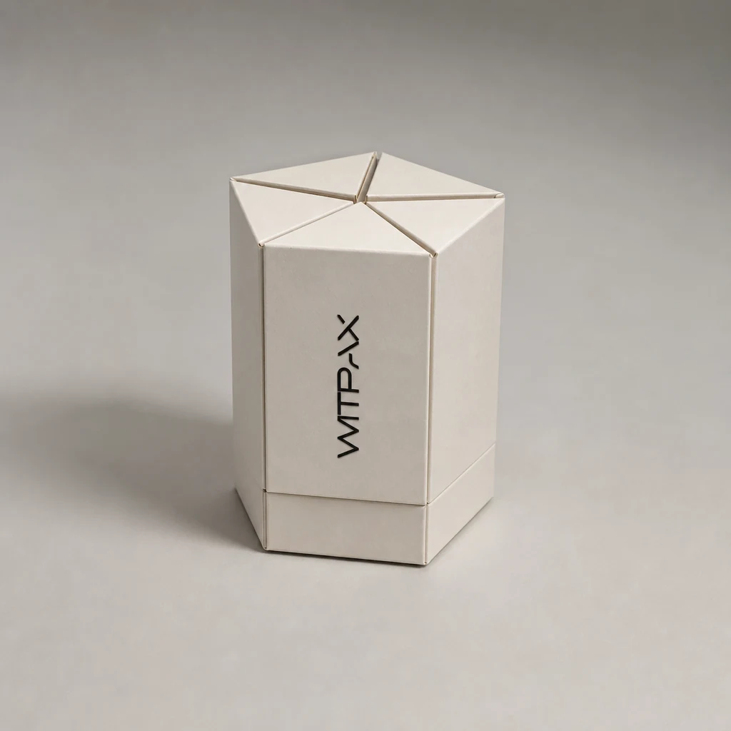 Custom petal shaped rigid boxes rigid box top angle