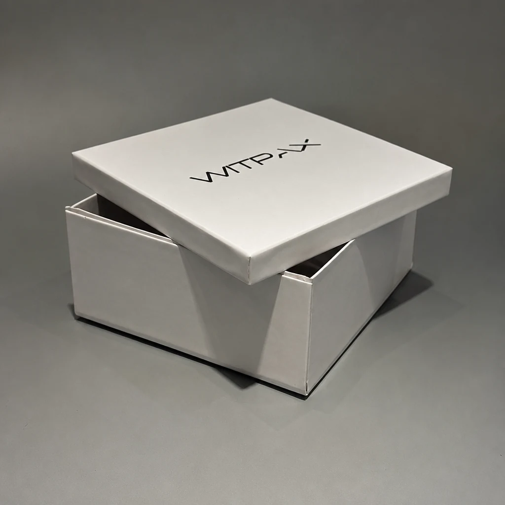 Foldable lift-off lid rigid boxes rigid box front angle