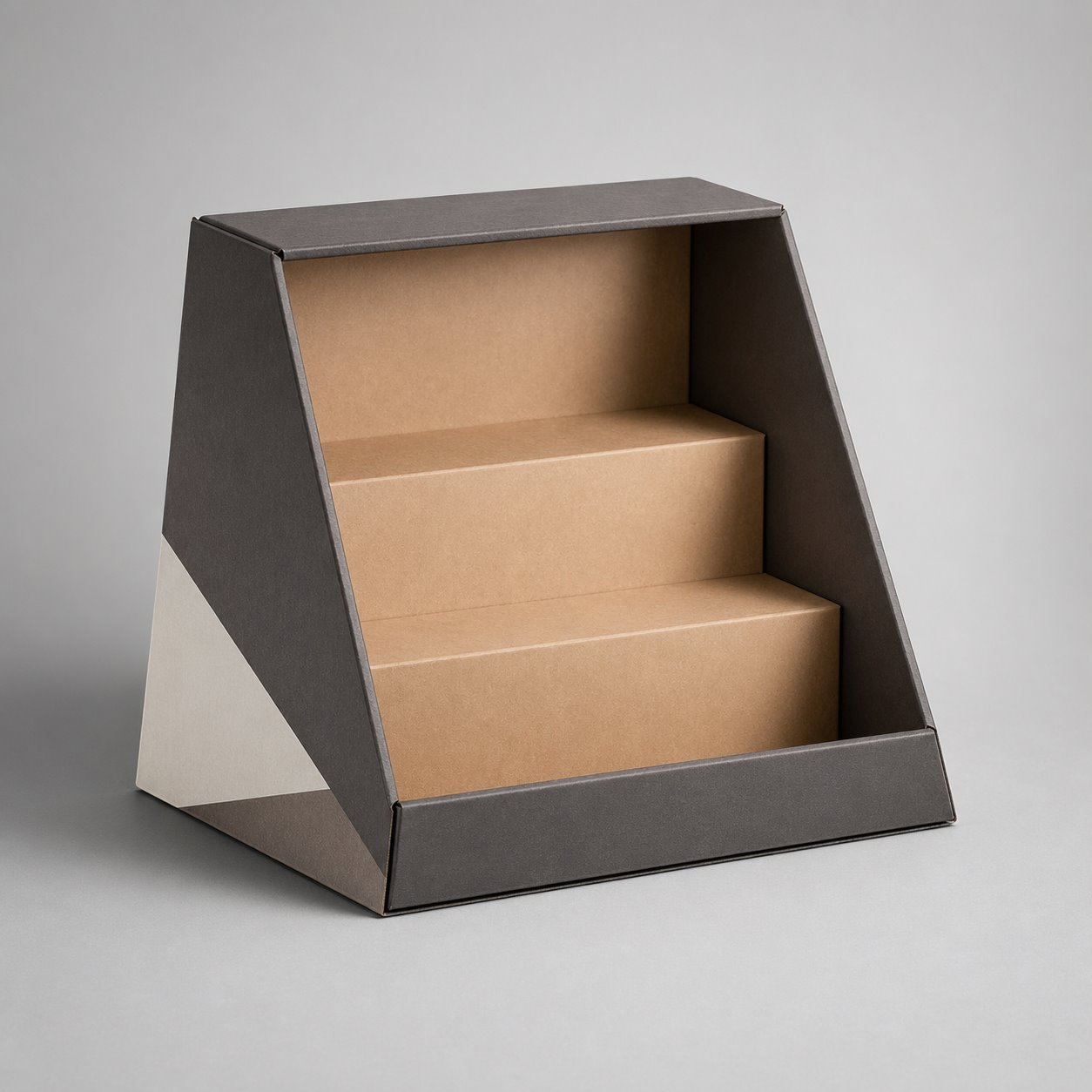 Trapezoidal corrugated display box packaging feature image showing Dynamic Retail: Structural Ingenuity