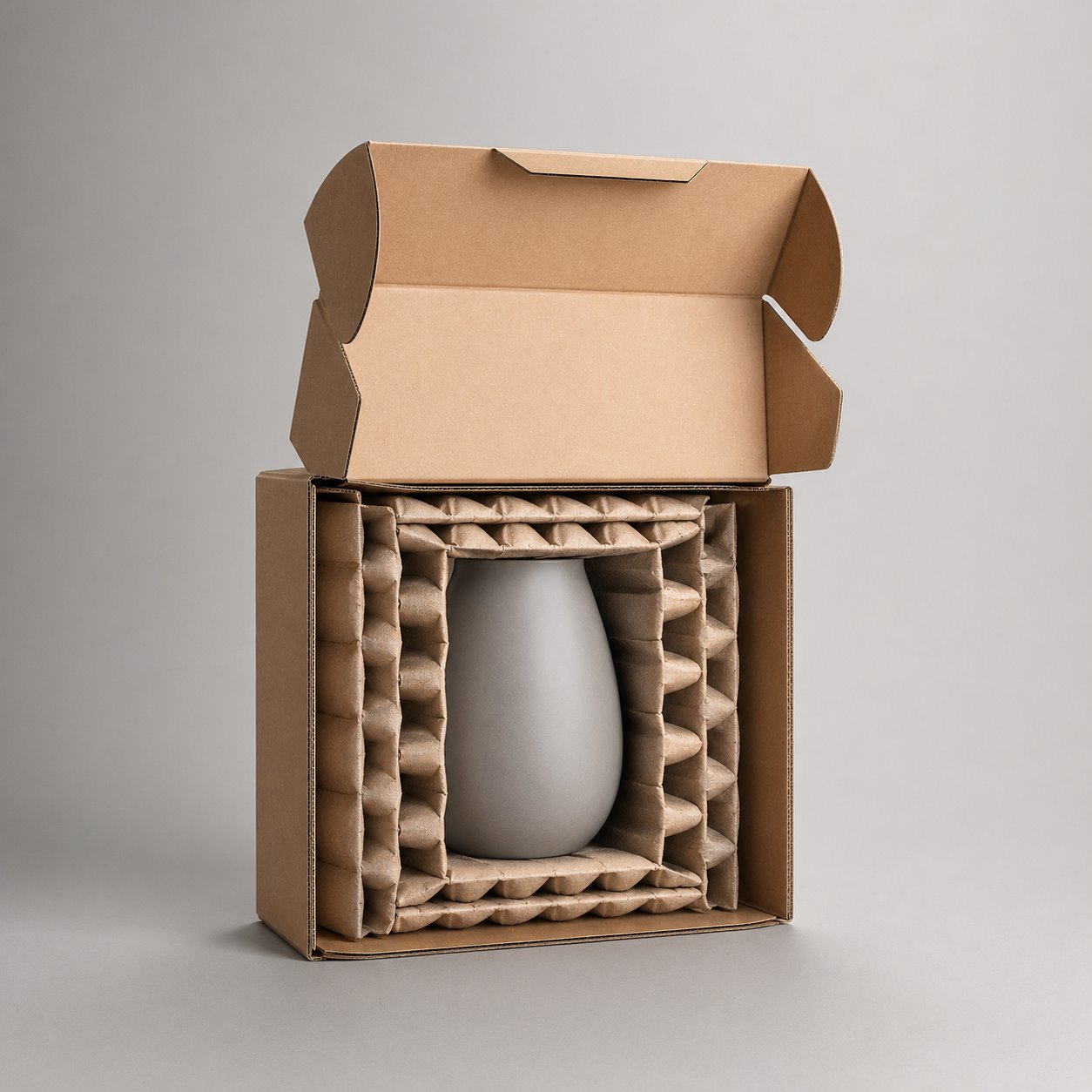 Folding corrugated box type 2 packaging feature image showing Extra Cushioning: Shock-Absorbent Walls