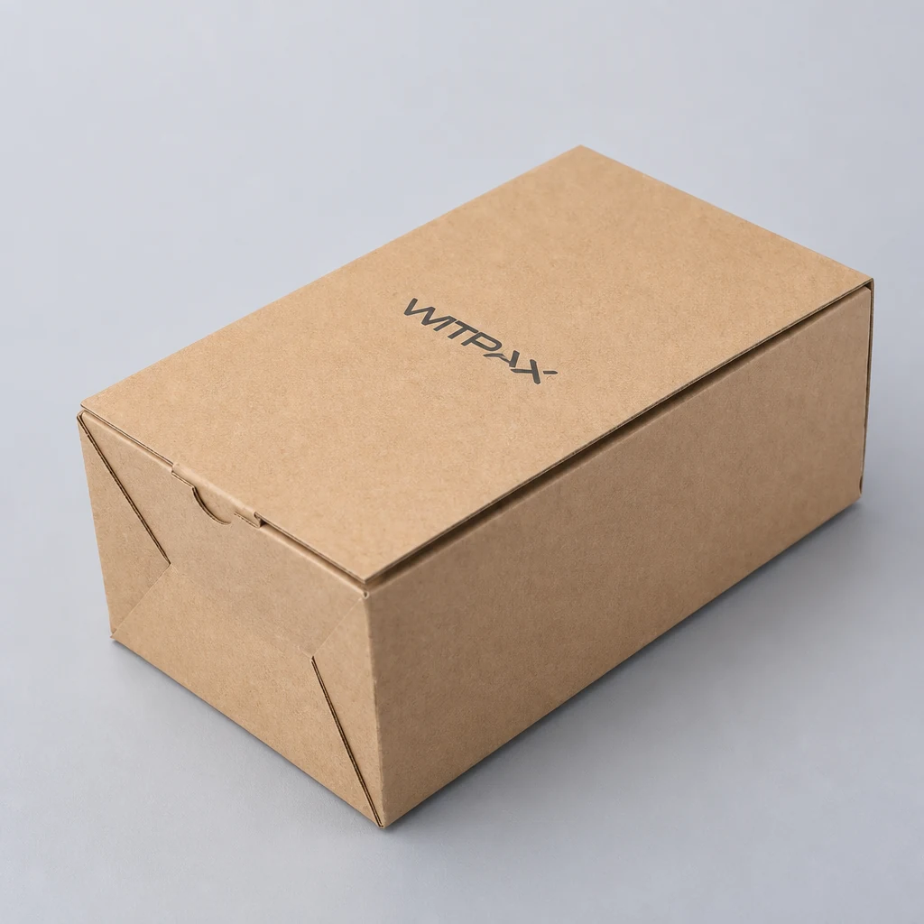 Folding corrugated box packaging box top angle