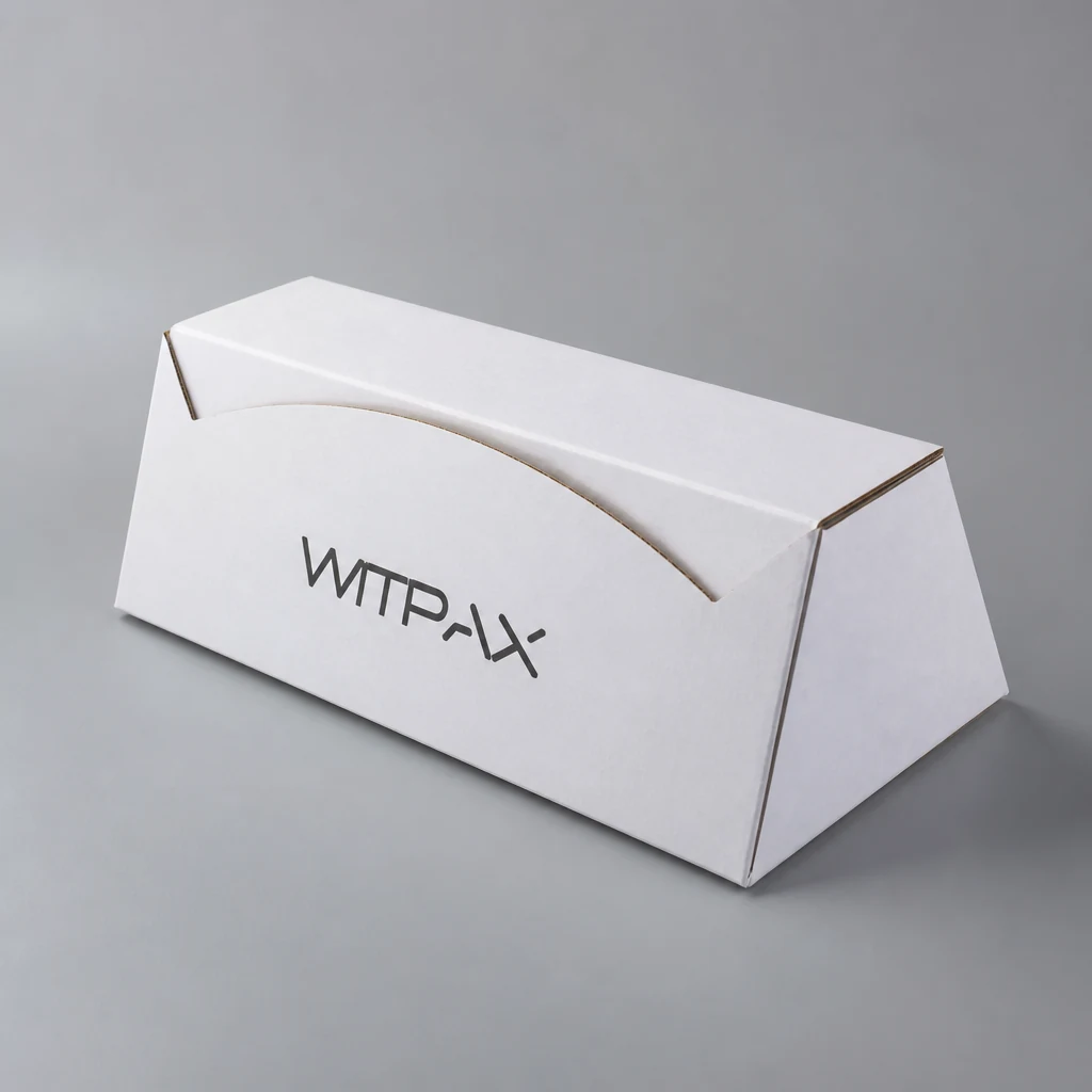 Trapezoidal folding corrugated box trapezoidal rigid box front angle