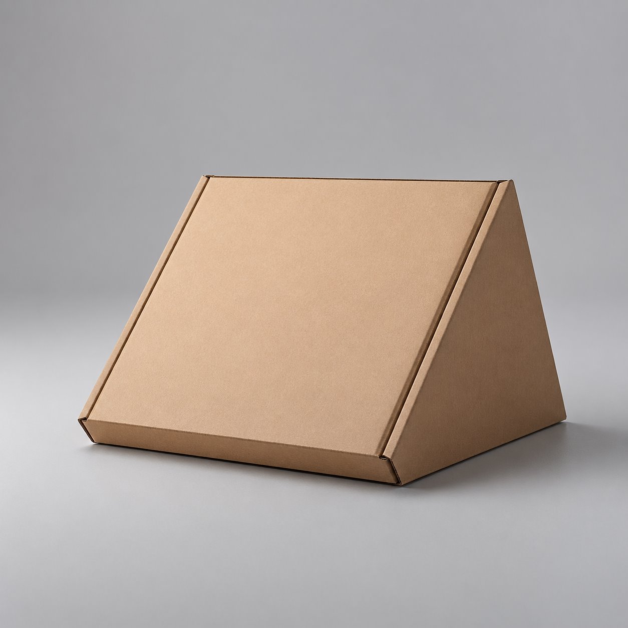 Trapezoidal folding corrugated box packaging feature image showing Avant-Garde Transit: Precision-Scored Angles