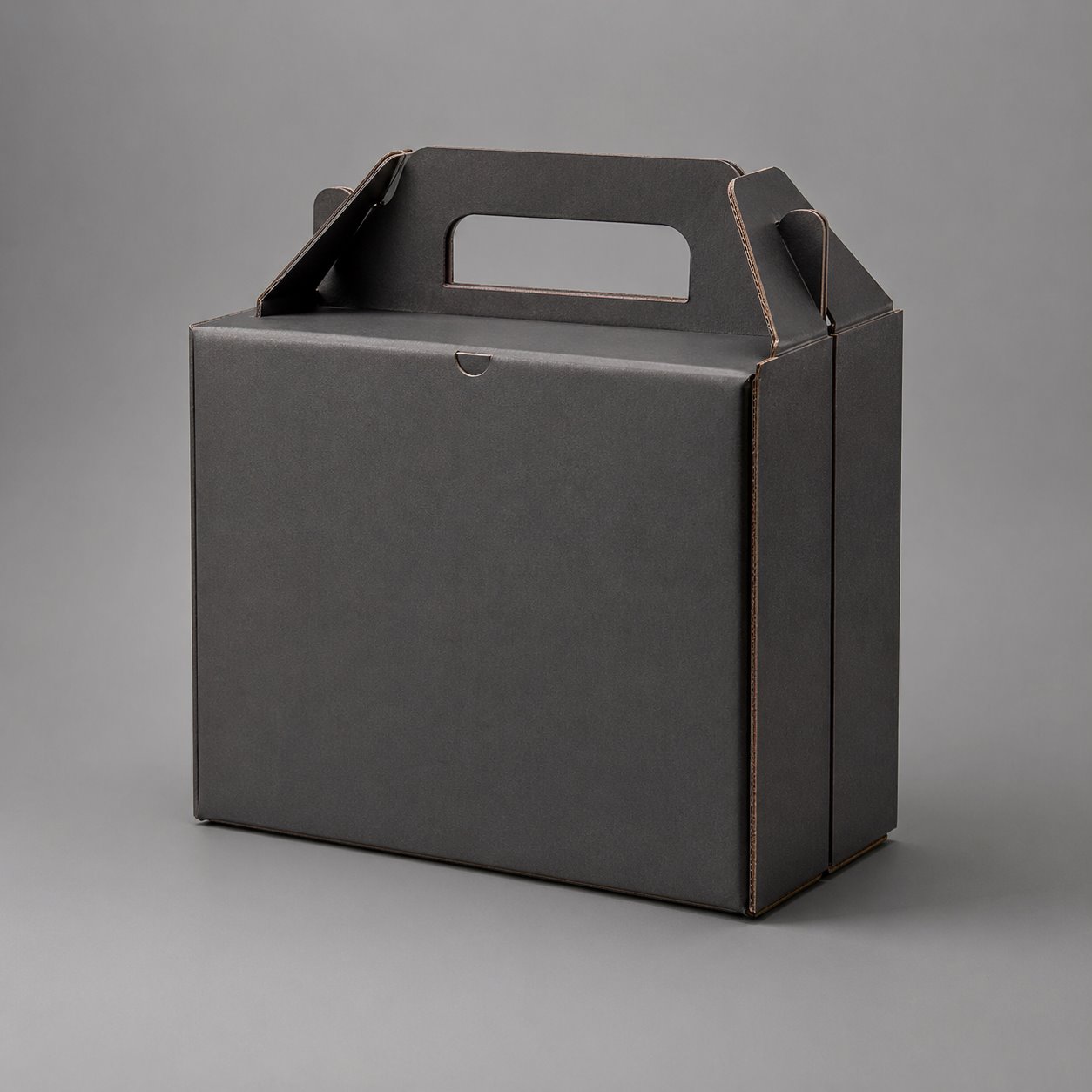 Portable foldable corrugated box packaging feature image showing The All-Rounder: Strength, Handle & Space-Saving
