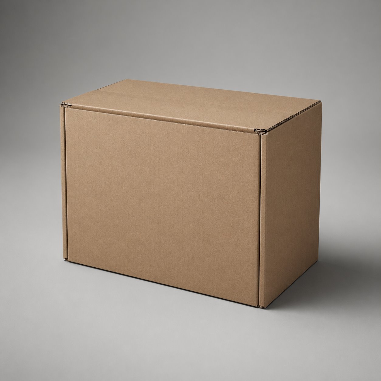 Flat mouth folding corrugated box packaging feature image showing Industrial Strength: Simple, Solid & Secure