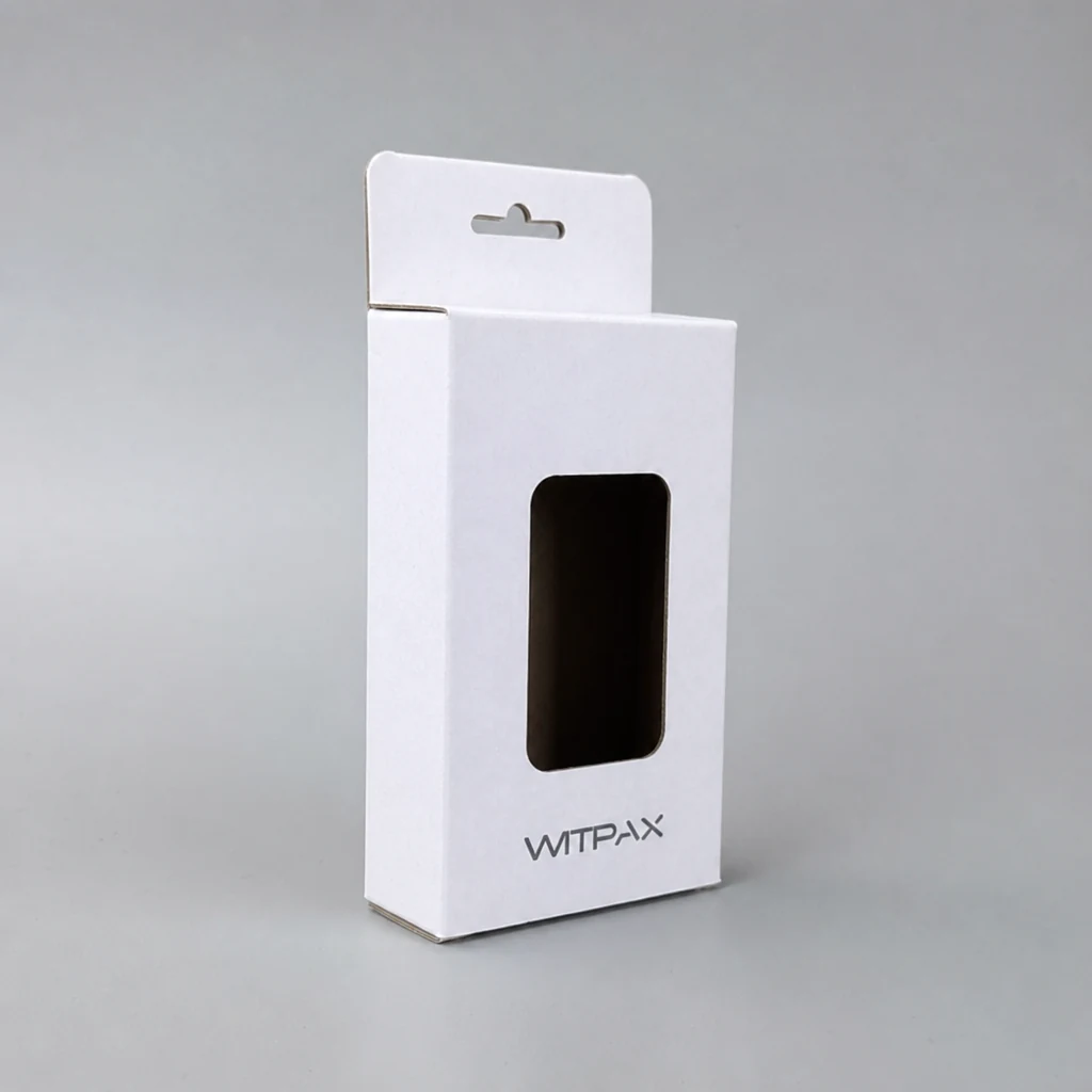 Folding with windows and airplane holes corrugated box packaging box front angle