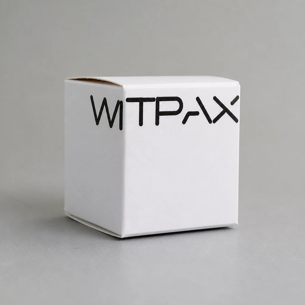 Folding carton type 8 packaging box front angle