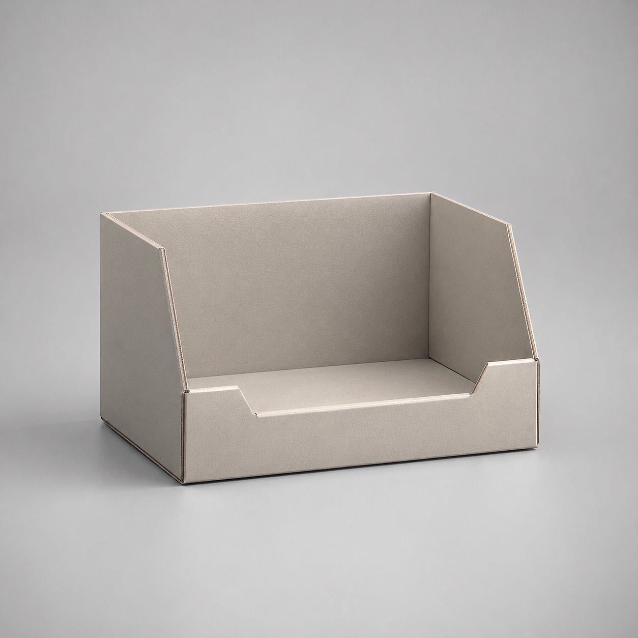 Folding carton without cover type 2 packaging feature image showing Grab-and-Go Easy: Sturdy Low-Wall Support