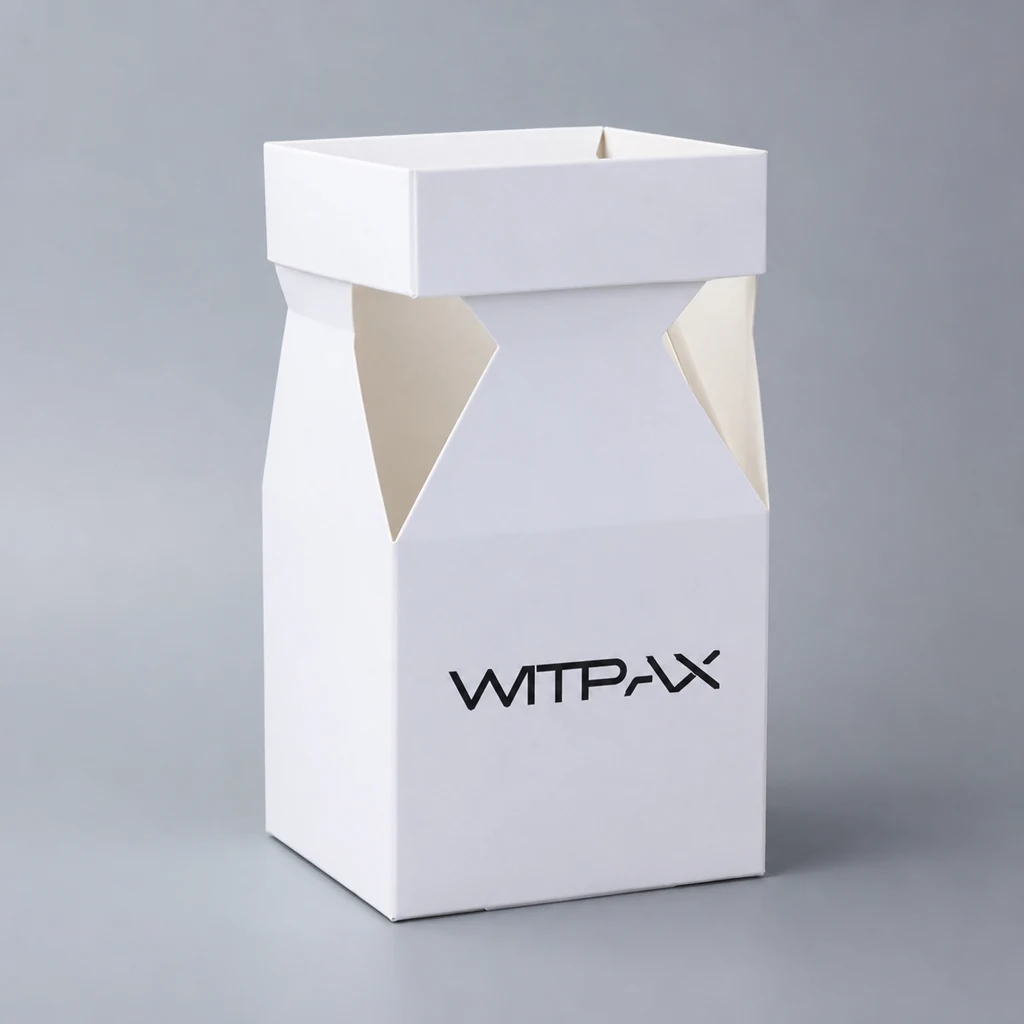 Special-shaped folding carton packaging box front angle