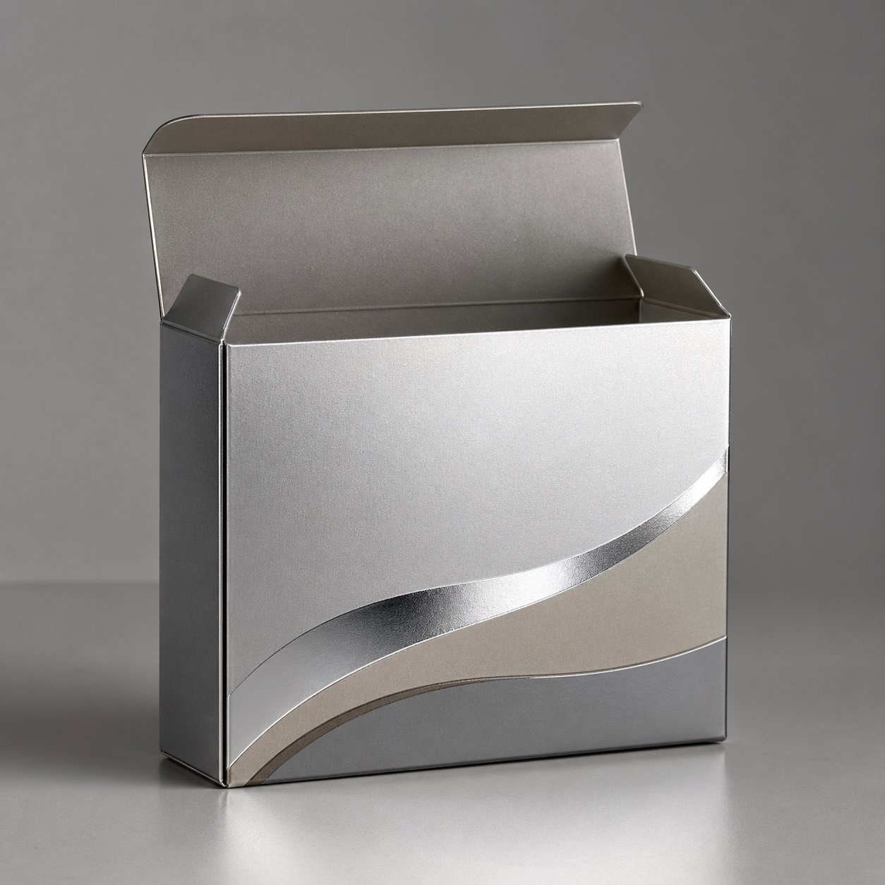 Folding carton type 4 packaging feature image showing Radiant Retail: Eco-Friendly Metallic Finish