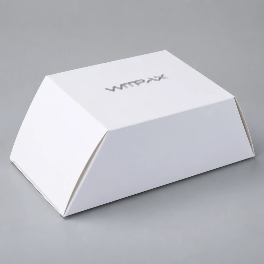 Trapezoidal folding carton trapezoidal rigid box front angle