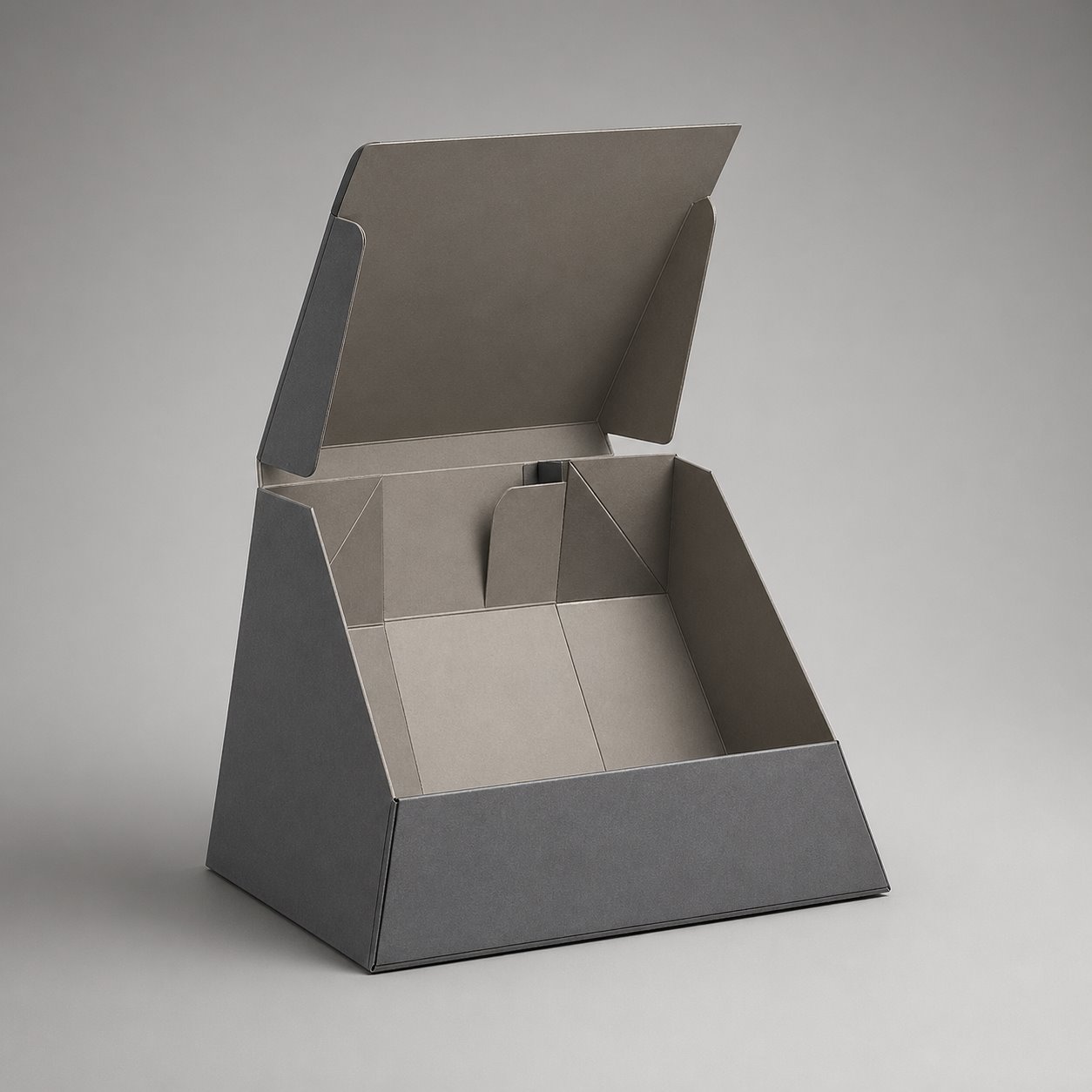 Trapezoidal folding carton packaging feature image showing Dynamic Geometry: Quick-Assemble Fold Lines