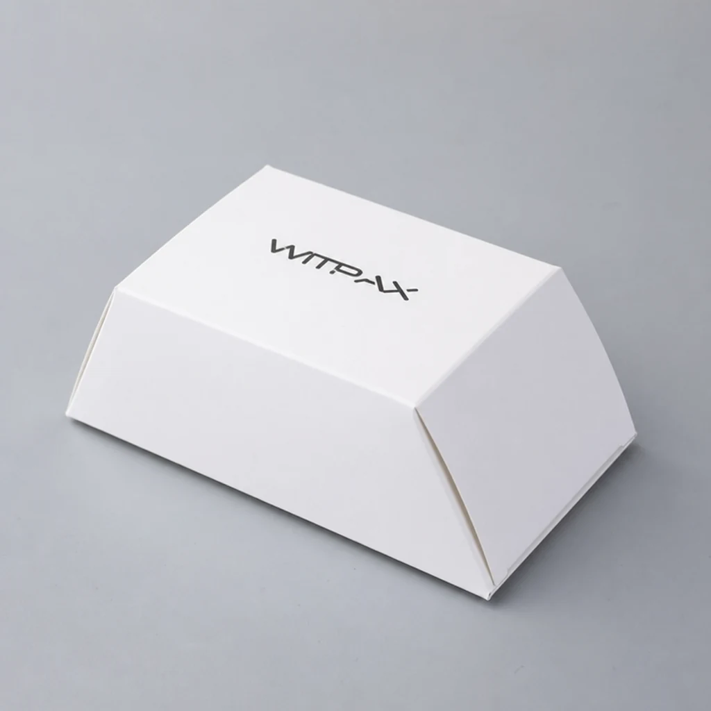 Trapezoidal folding carton trapezoidal rigid box top angle