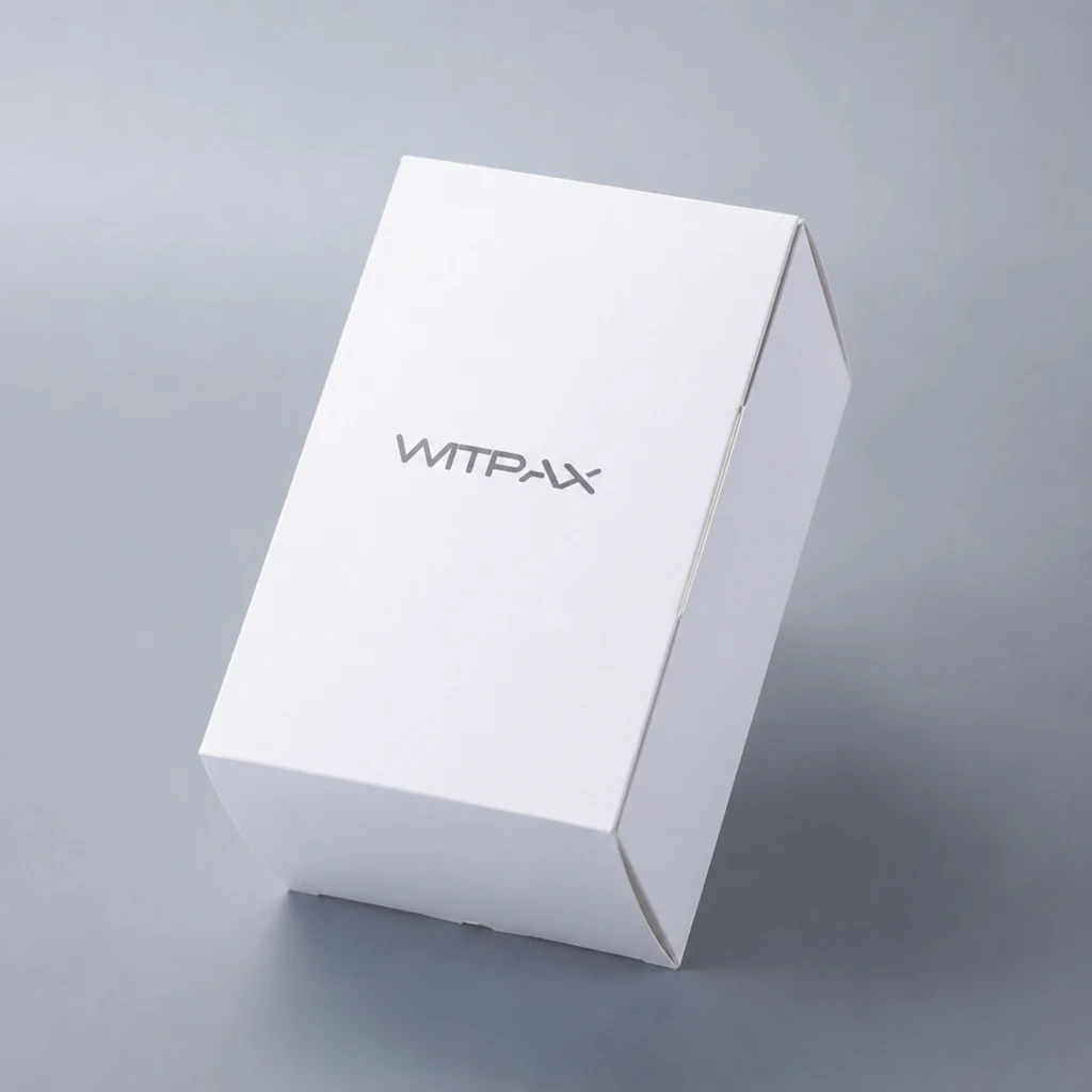 Folding carton type 2 packaging box front angle