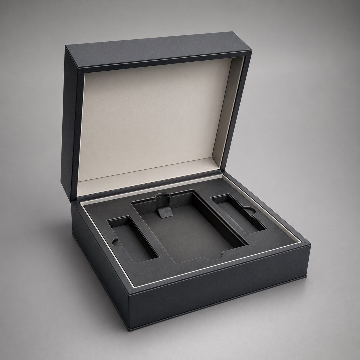 Hinged-lid die cut box with insert packaging feature image showing Technical Precision: Engineered for Brand Protection