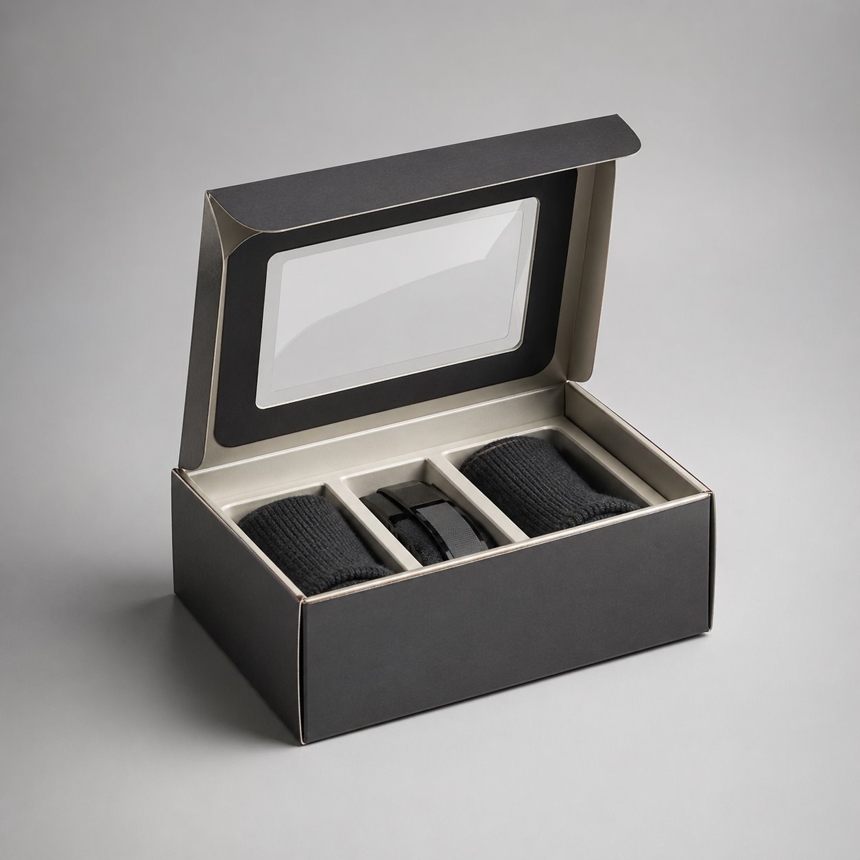 Flip-top box with window packaging feature image showing The Honest Reveal: See the Quality Inside
