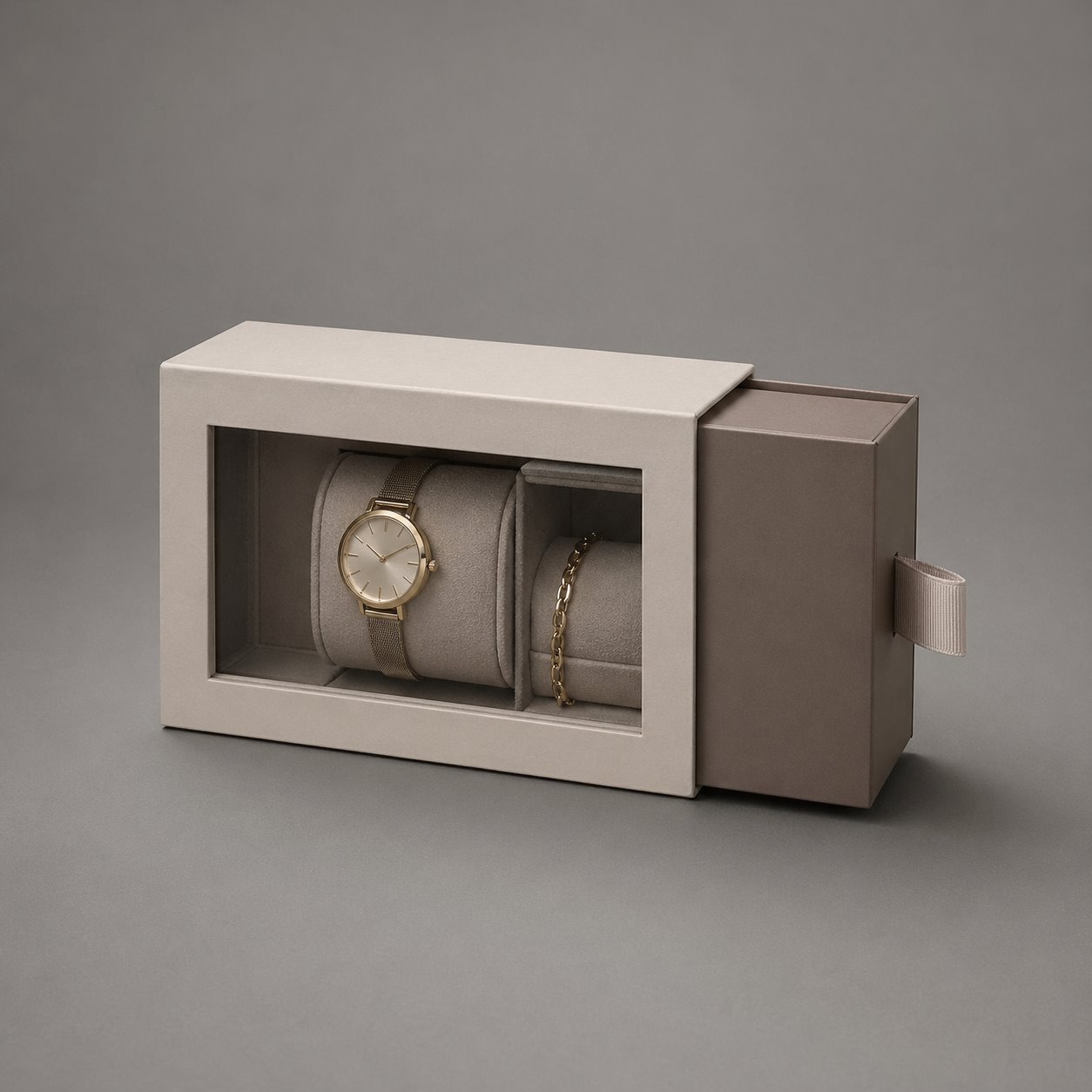 Drawer box with window packaging feature image showing Transparent Curiosity: A Glimpse into Luxury