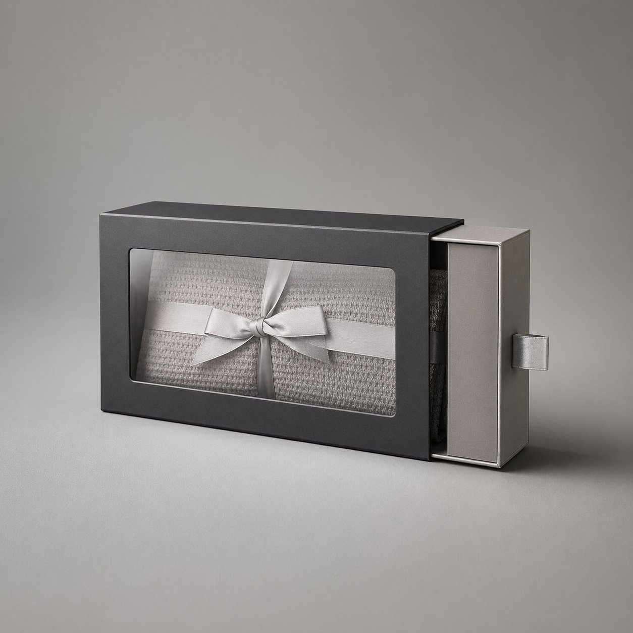 Drawer box with window packaging feature image showing Visual Tease: Smudge-Free Viewing Panel