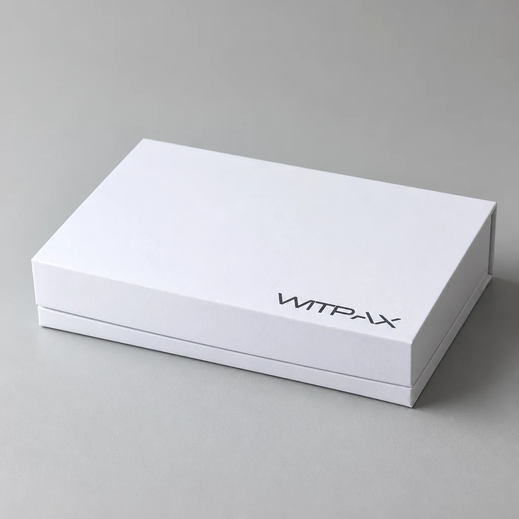 Magnetic closure boxes type 2 packaging box top angle