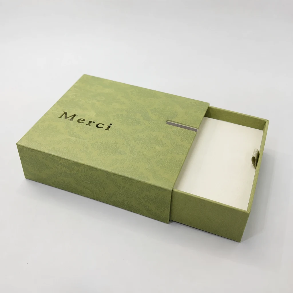 Portable drawer gift box drawer box tray side angle