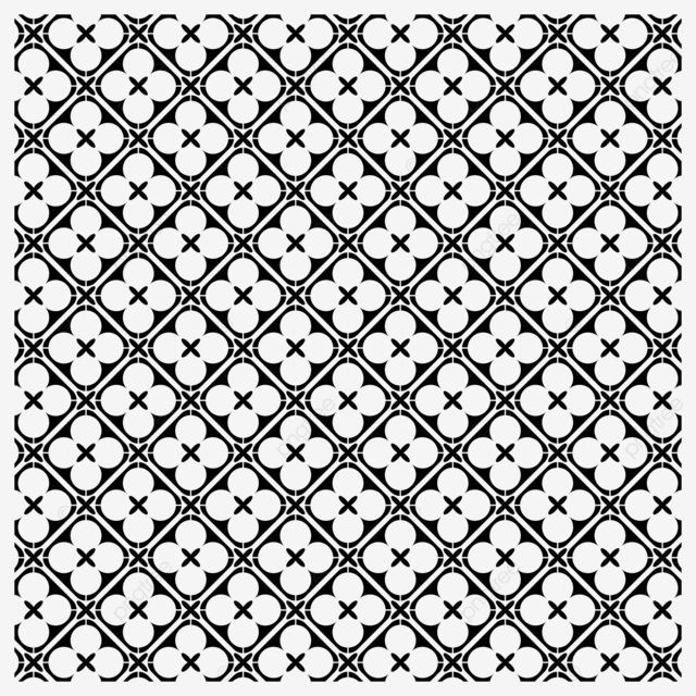 Black Indonesian Batik Pattern