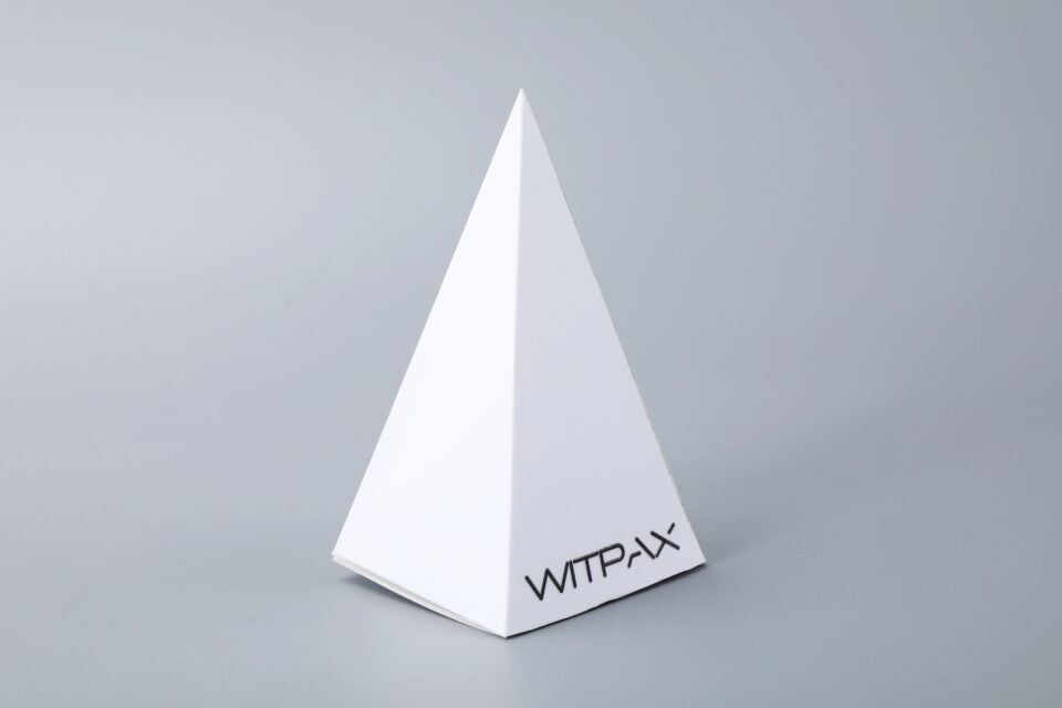 Conical folding carton