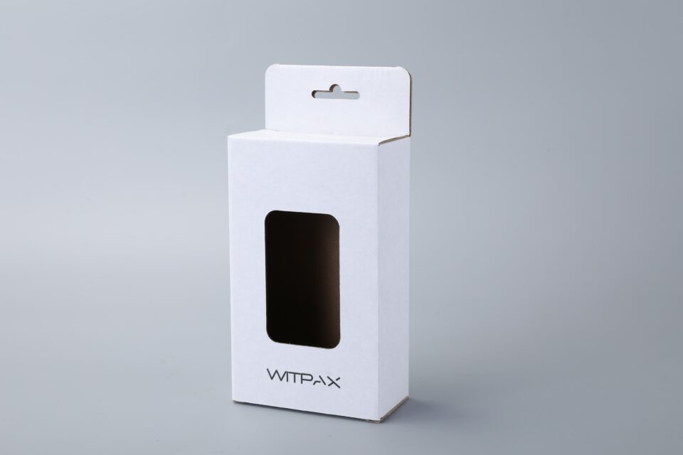 Folding with windows and airplane holes corrugated box