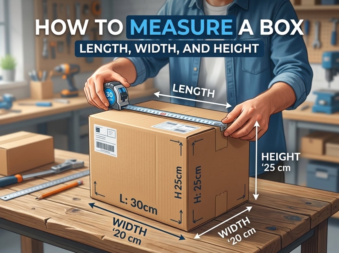 How to measure a box: length, width, and height | WITPAX