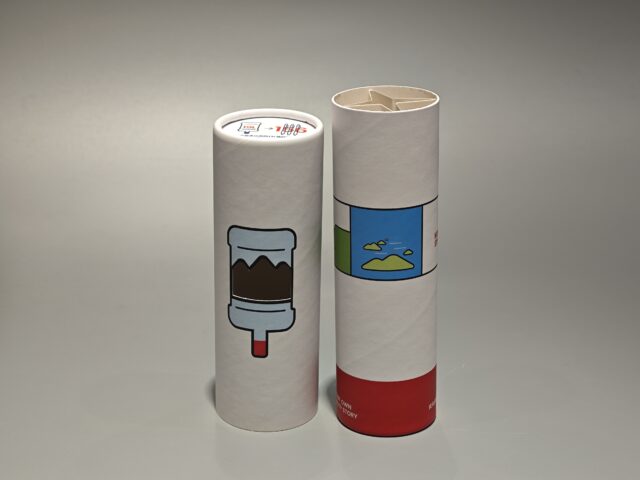 Handmade cylinder food box