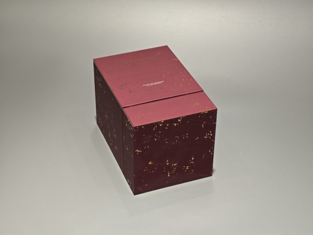 Red handmade lid and base box