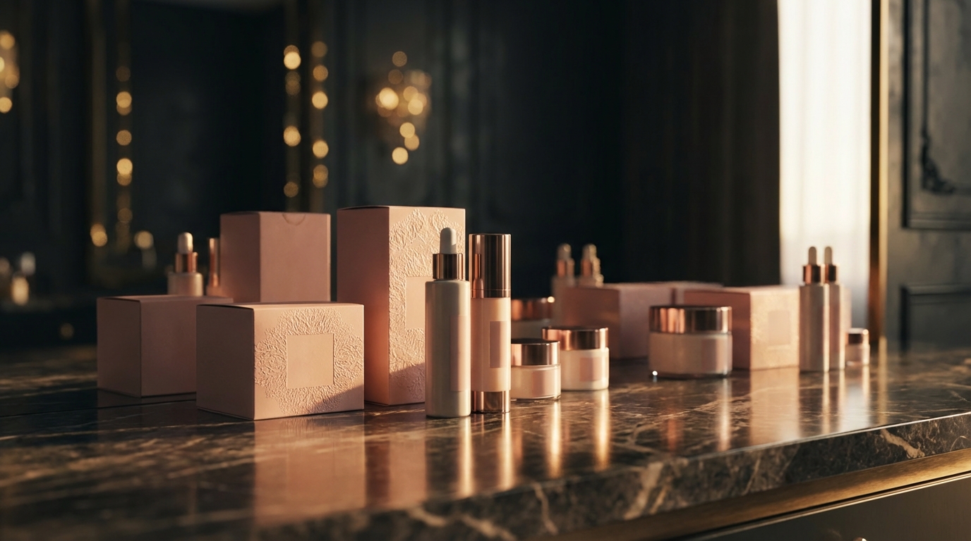 Cosmetic industry custom packaging hero banner