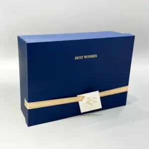 Blue Luxury lift-off lid gift box