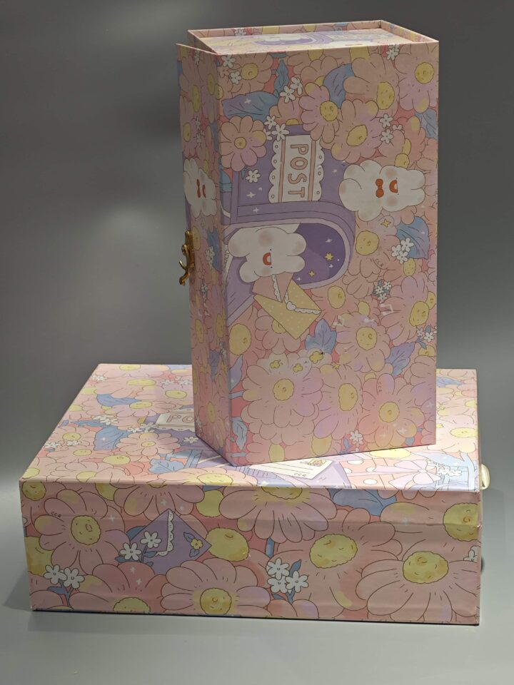 Custom cute flip-top gift box with lock - Image 5