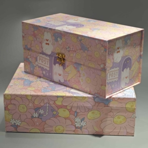 Custom cute flip-top gift box with lock
