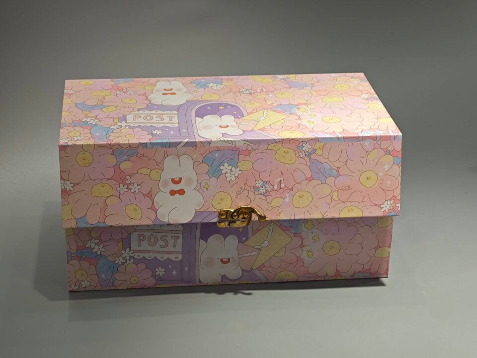 Custom cute flip-top gift box with lock - Image 2