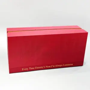 Custom red shoulder neck gift box