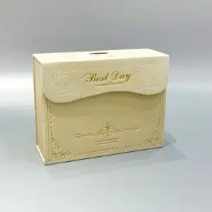 custom texture flip top gift box with string