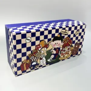 customized blue neck gift box