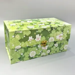 customized flip-top gift box with lock