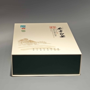 customized light color flip-top tea gift box